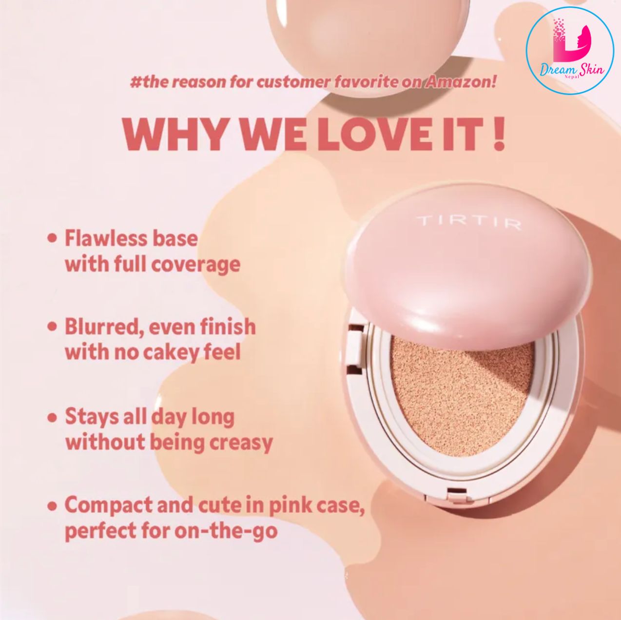 TIRTIR Mask Fit All Cover Pink Cushion [#24N Latte]	